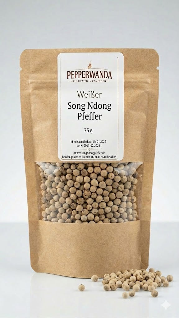 Weißer Song Ndong Pfeffer 50g