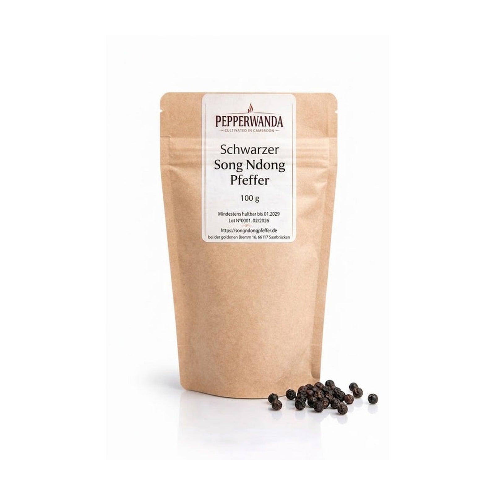 Song Ndong schwarzer Pfeffer (Kamerun) 100G