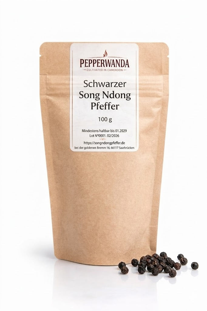 Song Ndong schwarzer Pfeffer (Kamerun) 100G